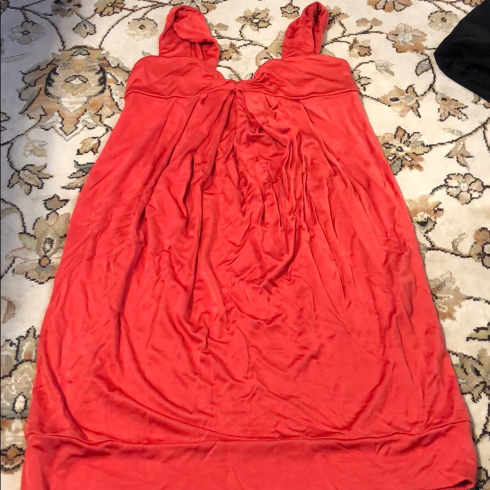 Coral dress